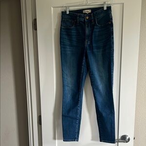 Madewell Blue Skinny Jeans Curvy High Rise